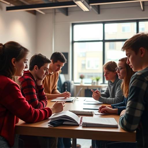 Des étudiants participant à un atelier d'écriture de scénarios